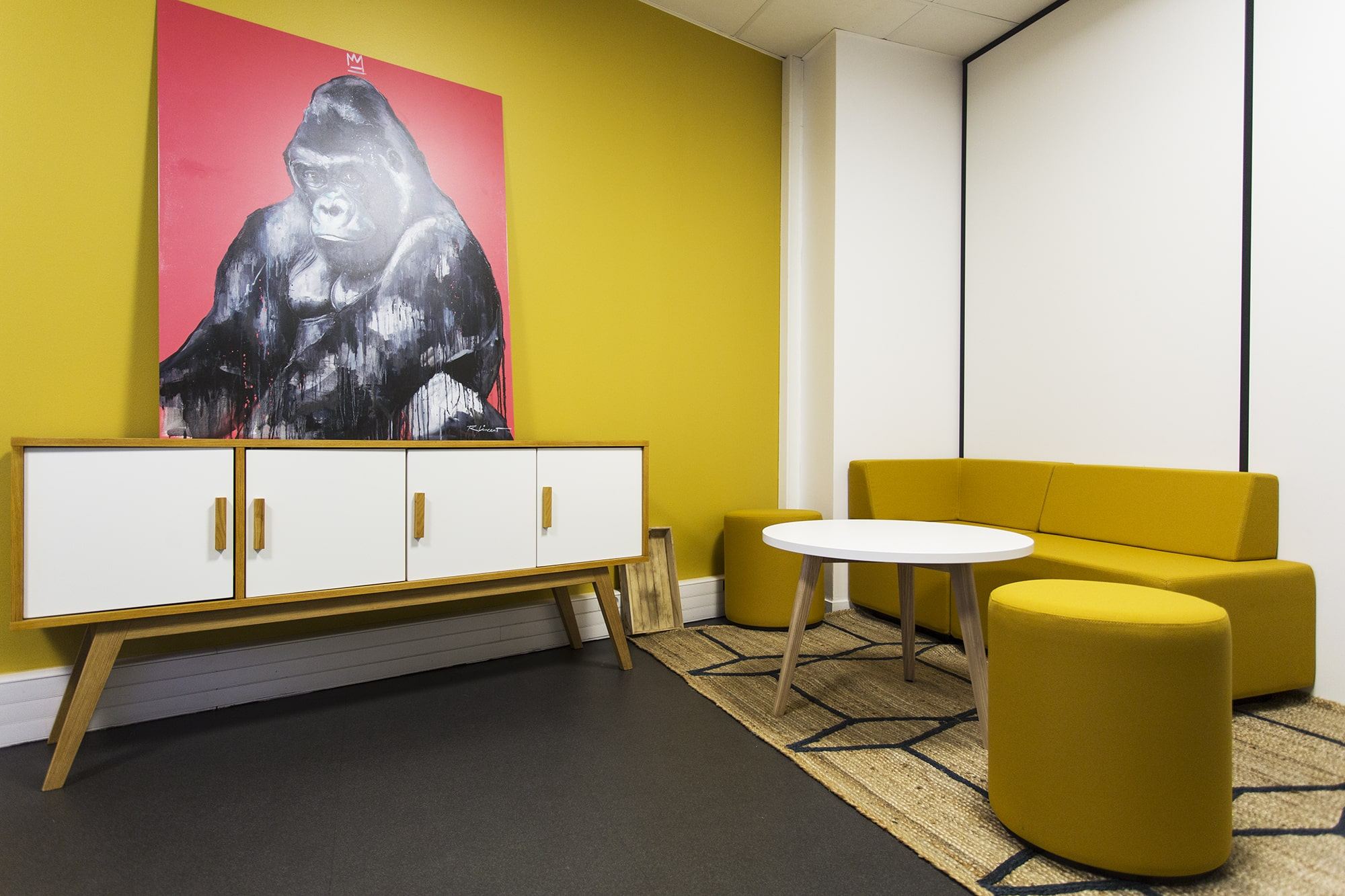 Détail d'aménagement des bureaux JLA