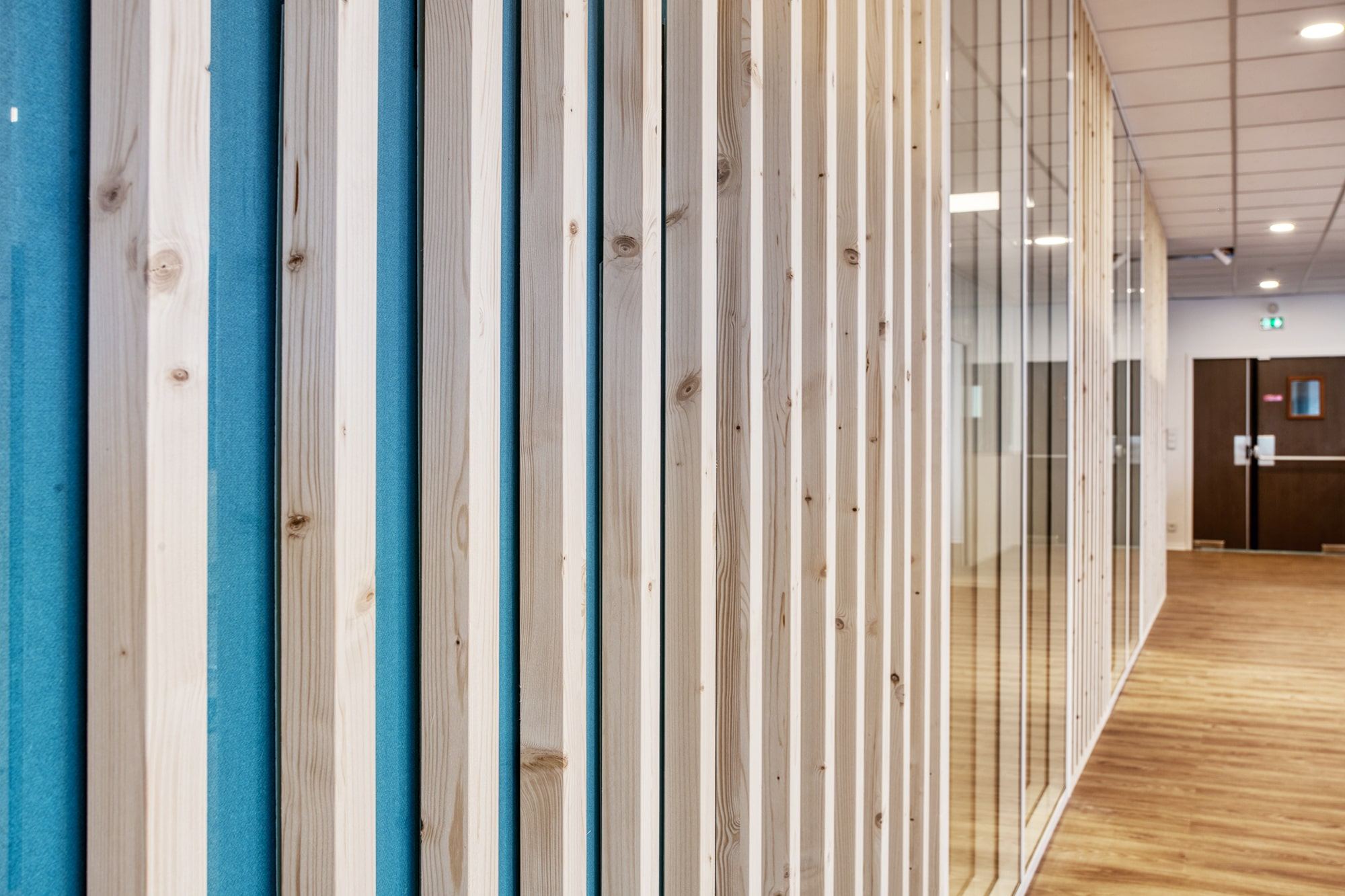 Cloisons bois et verrière des bureaux Elyst Consulting