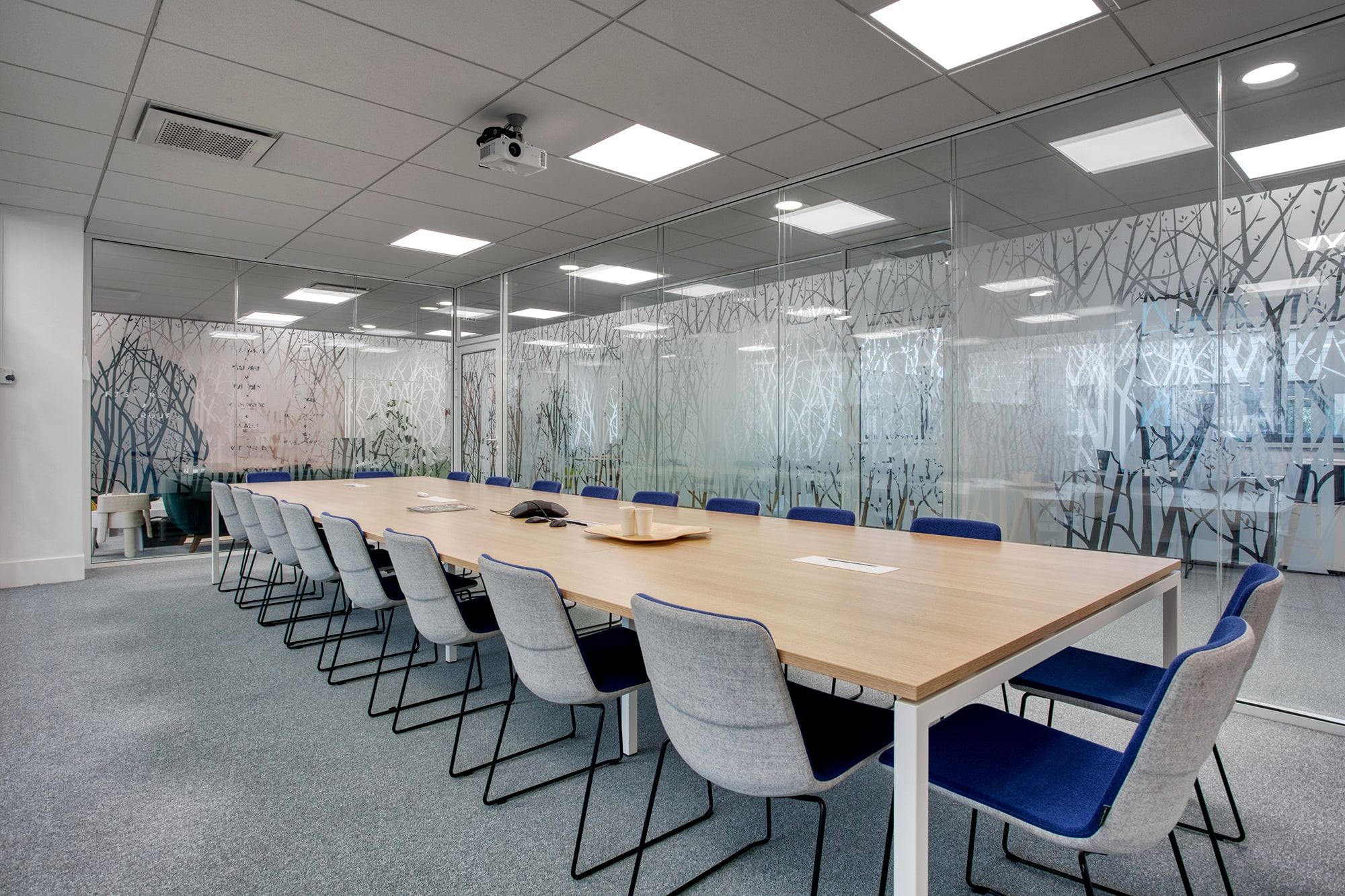 Détail d'aménagement des bureaux et showroom Fiskars
