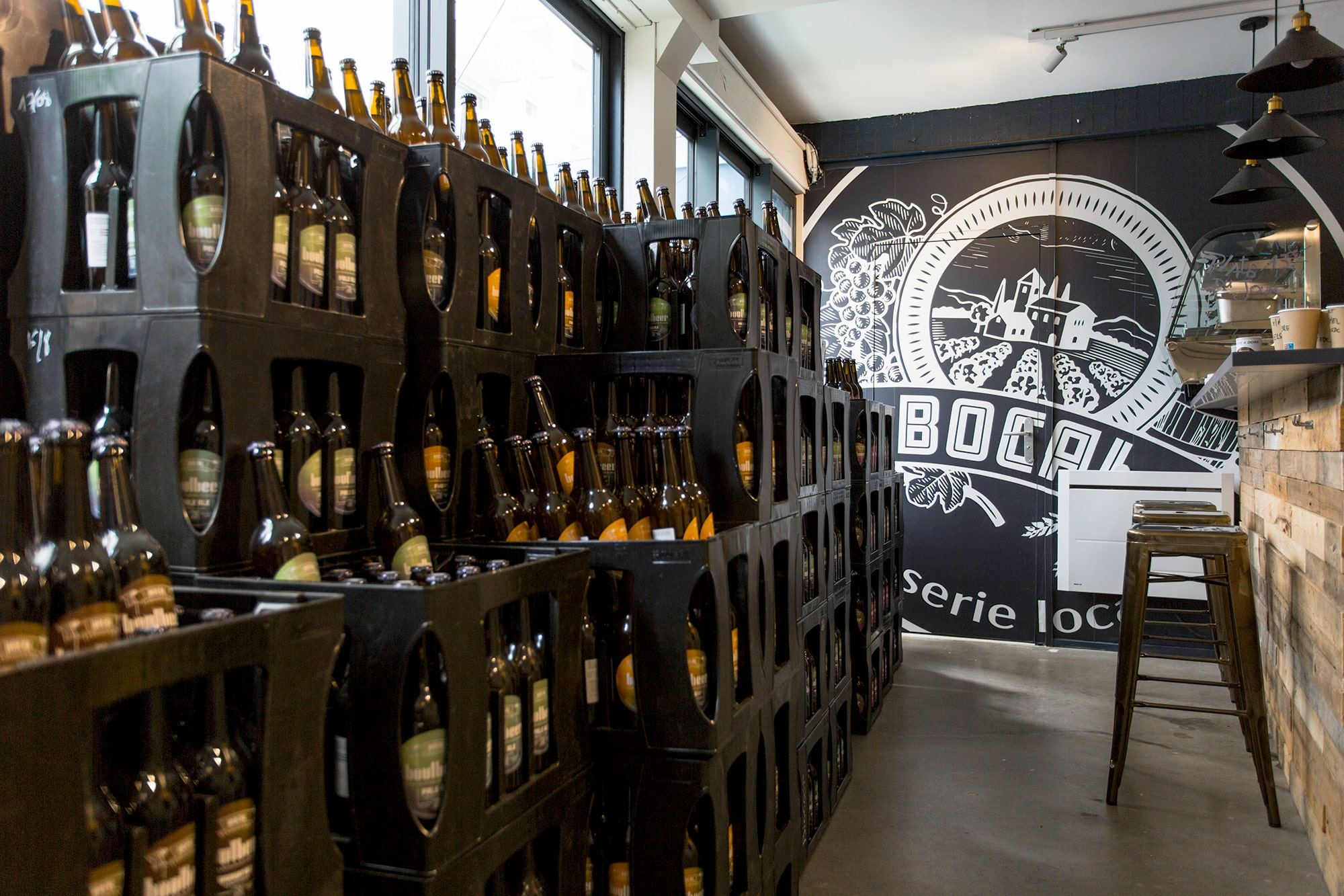Brasserie Bocal, réalisation Isospace