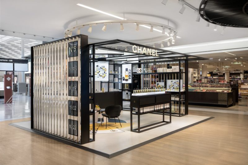Pop up store Chanel aéroport CDG