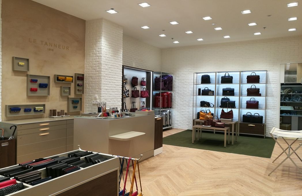 Boutique Le Tanneur agencée par Isospace à Créteil Soleil