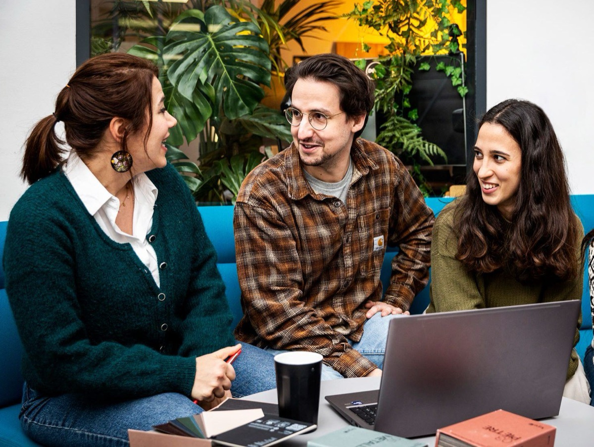 Les collaborateurs d'Isospace réunis au siège de Boulogne-Billancourt