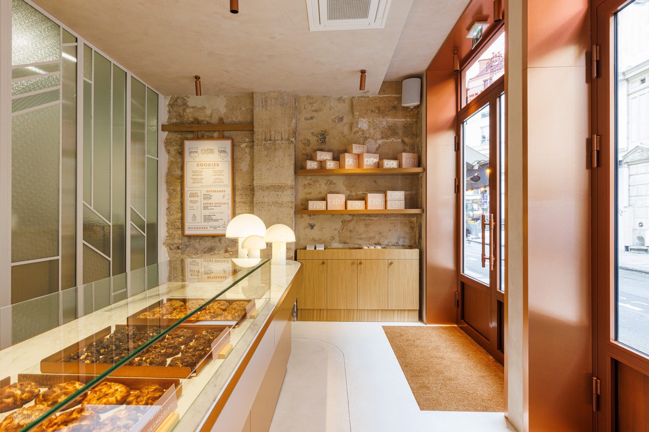 Comptoir sur mesure de la boutique Crème Cookies par Isospace