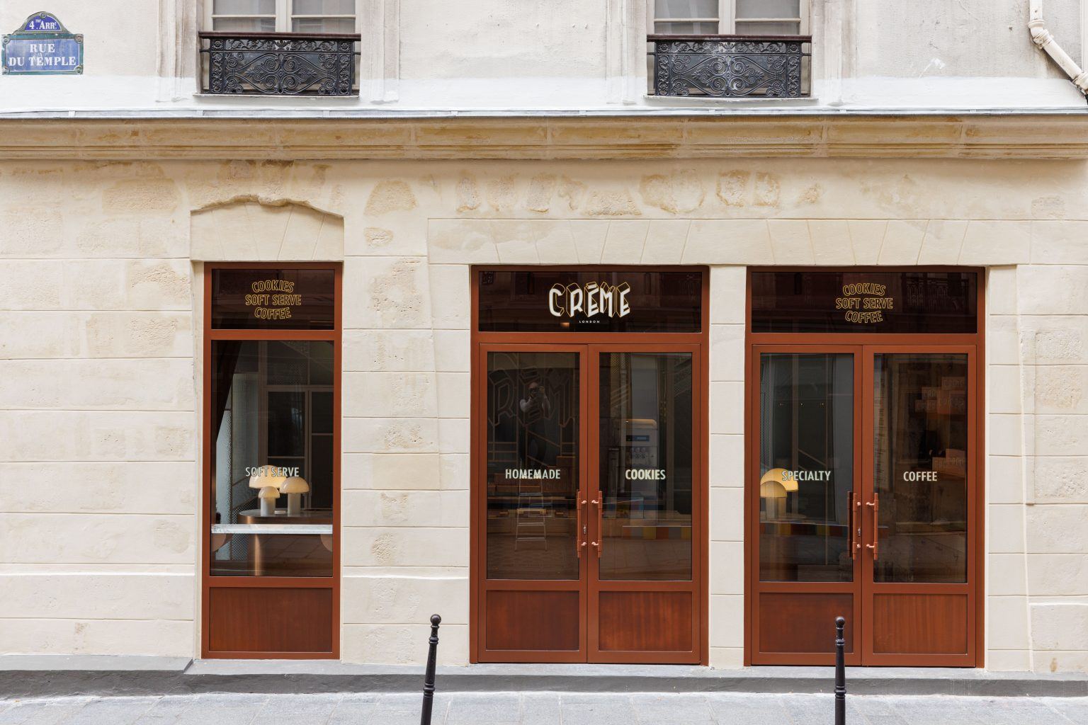 Boutique Crème Paris : exemple de commerce alimentaire aménagé par Isospace