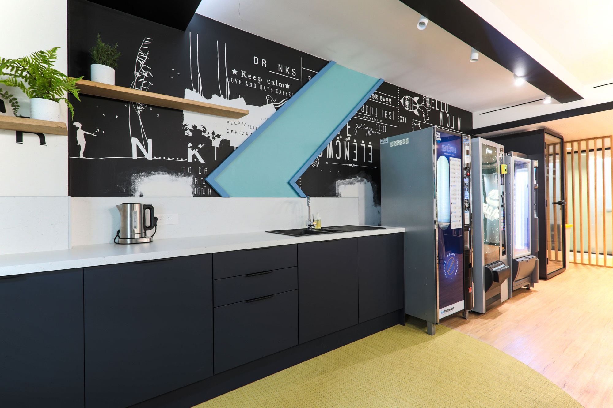 Coin repas de la cafétéria Trax du groupe Iliad