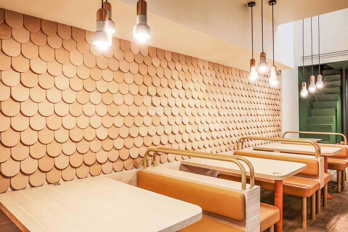 Détail du restaurant Jòia Bun par Isospace