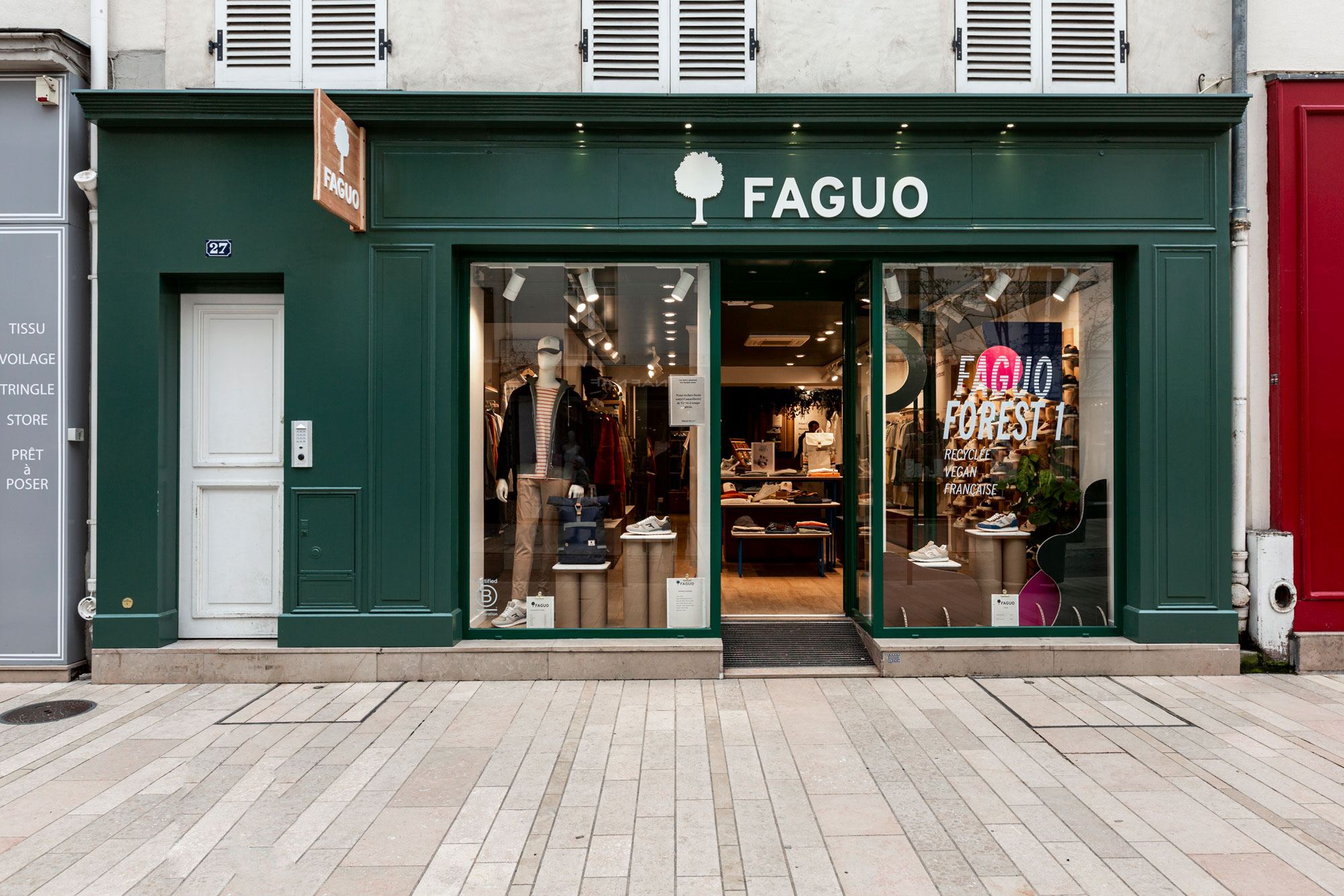 Boutique de vêtements Faguo agencée par Isospace