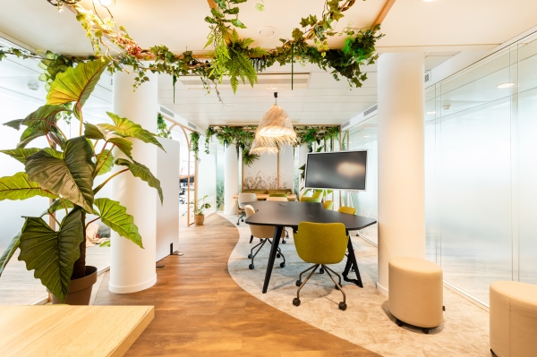 aménagement de bureau en flex office