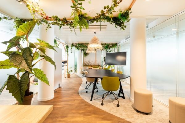 aménagement de bureau en flex office