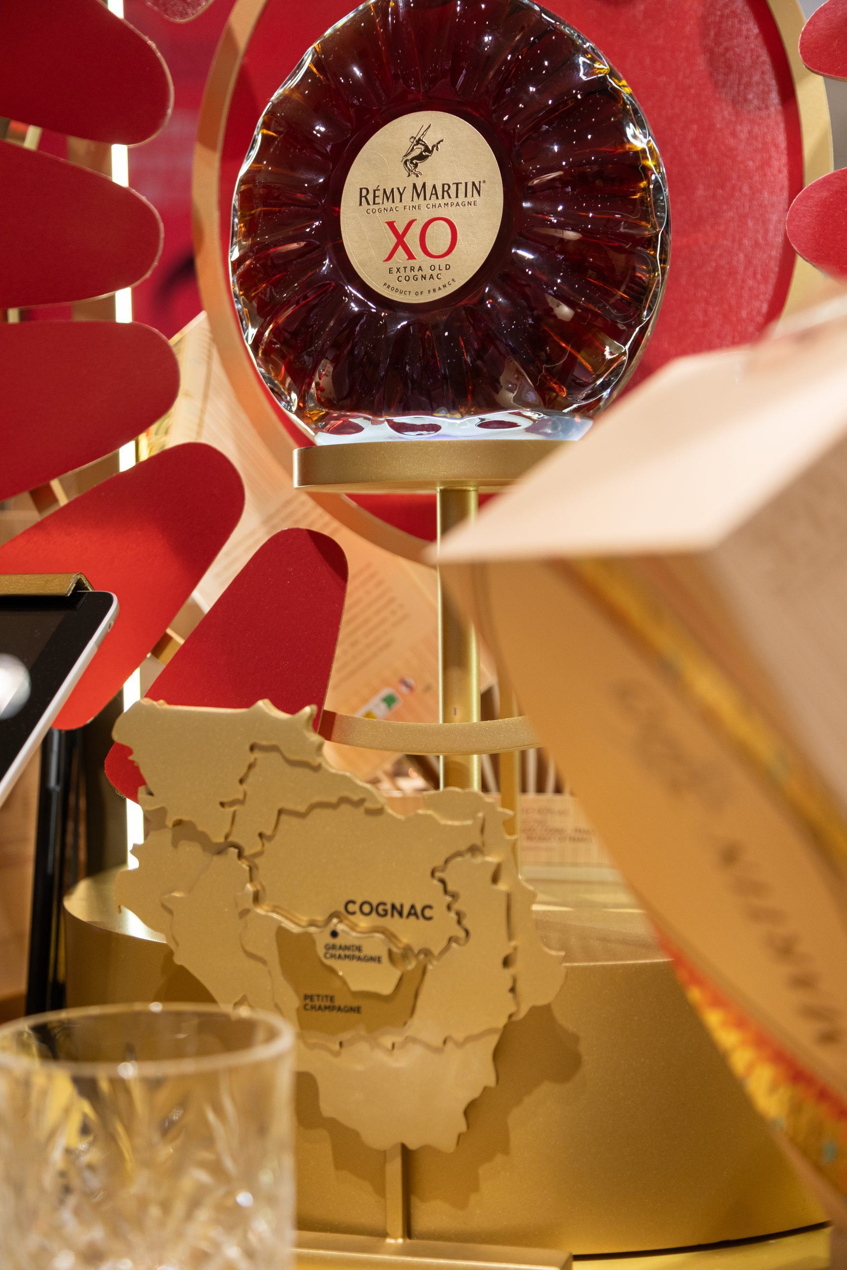 Présentation Rémy Martin XO et carte du Cognac, pop-up de Roissy