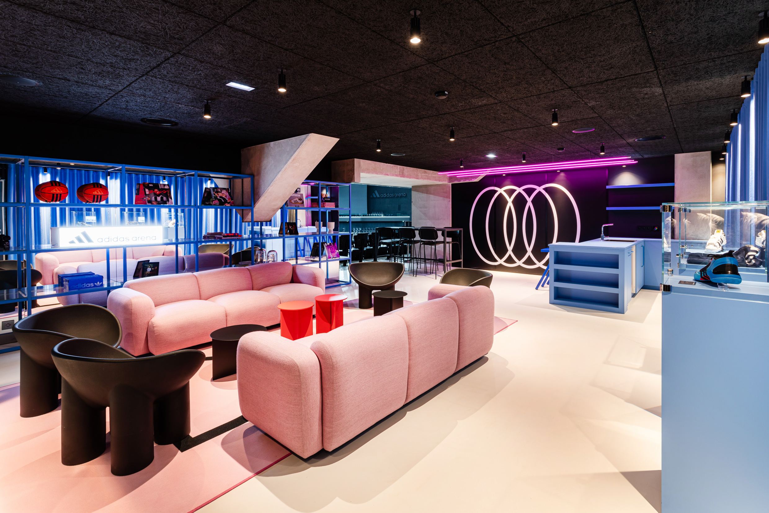 Espace grand public de l'Adidas Arena
