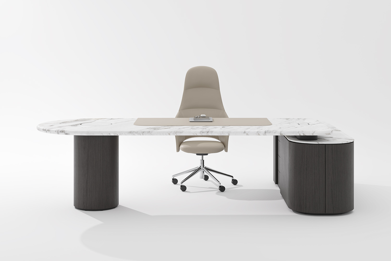 Bureau de direction au plateau marbre pour bureau de dirigeant