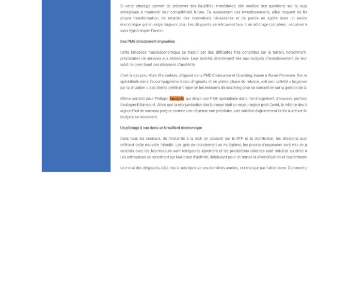 Parution presse PresseAgence.fr : PARIS : Économie – L’incertitude géopolitique pousse les entreprises à la prudence